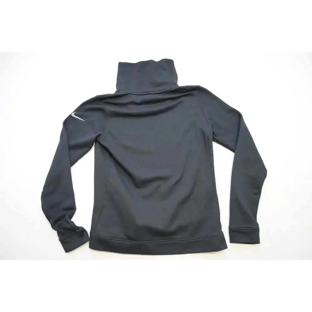 Nike Turtleneck Hoodie Dri Fit‎ Performance Athletic Black Womens Sz XS XSMALL